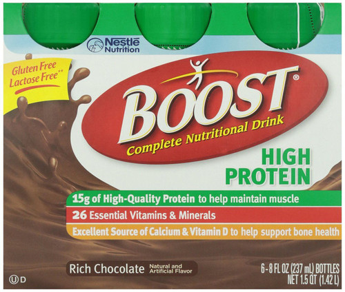 Boost High Protein Chocolate Drink, 6 ct, 8 oz (4 packs)