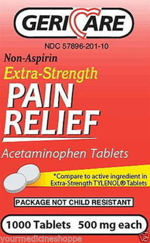 Acetamin 500mg Tablet 1000ct Geri-care
