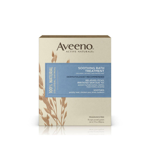 Aveeno Soothing Bath Treatment, 8 Count, net wt. 1.5oz