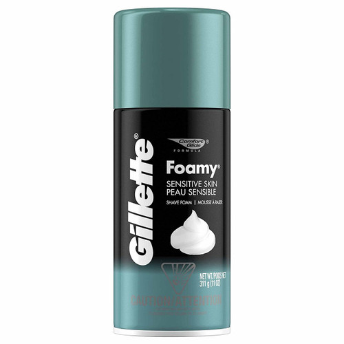 Gillette Foamy Shaving Cream, Sensitive Skin, 11 Ounce