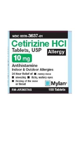 MyLan Cetirizine Hydrochloride film coated 10 mg 100 ct Tablet