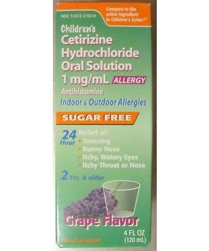 Taro Children's Cetirizine HCl Solution Grape 4oz