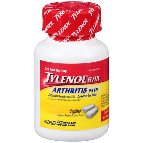 Tylenol 8 HR Arthritis Pain Extended Release Caplets 650 mg 100 Count