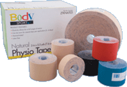 BodySport Physio Tape - Compares to Kinesio Tape - 1" x 5.5 Yards - Natural