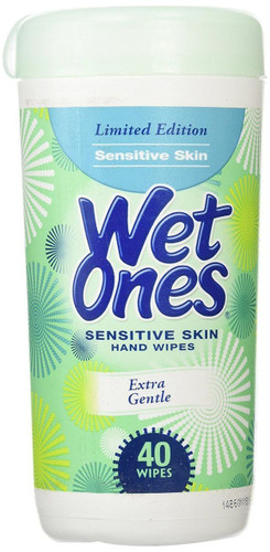 Wet Ones Sensitive Skin Hand Wipes 40 Count Canister