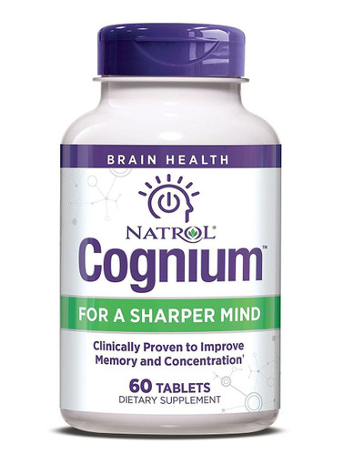 Natrol Cognium 60 Tablets, Clinically Proven to Improve Memory & Concentration