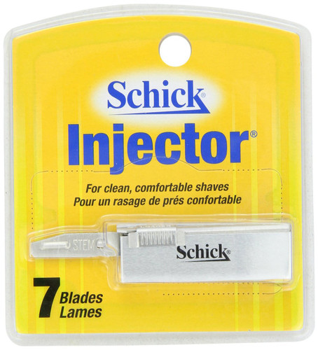 Schick Injector Blades 7 ea with durable chromium