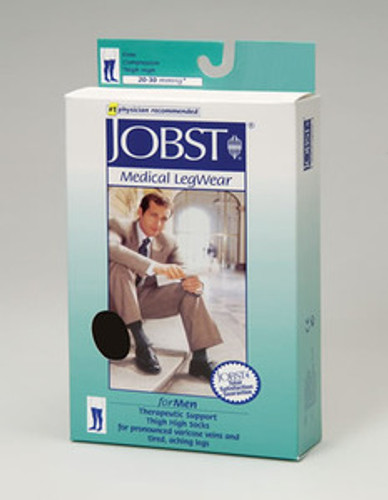 Jobst for Men 20-30 mmHg Closed Toe Thigh Highs