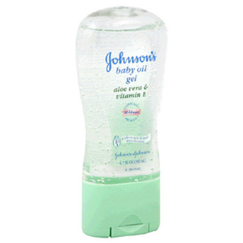 Johnson's Baby Oil, Gel with Aloe Vera & Vitamin E, 6.5-Ounce Bottles