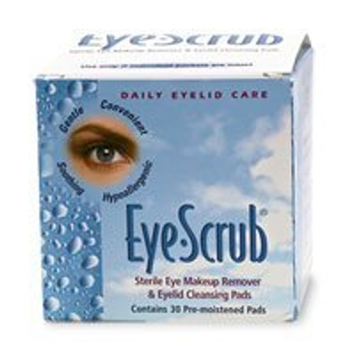 Eye Scrub Sterile Eye Makeup Remover and Eyelid Cleansing Pads 30 ea
