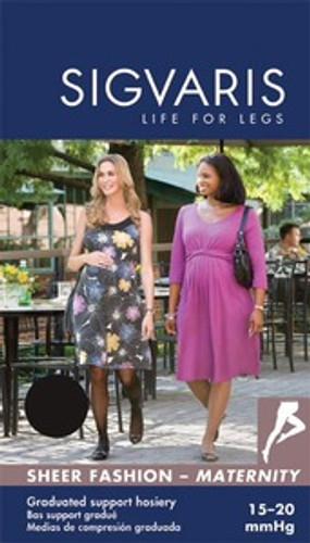 Sigvaris 120M Sheer Fashion 15-20 mmHg Maternity Pantyhose