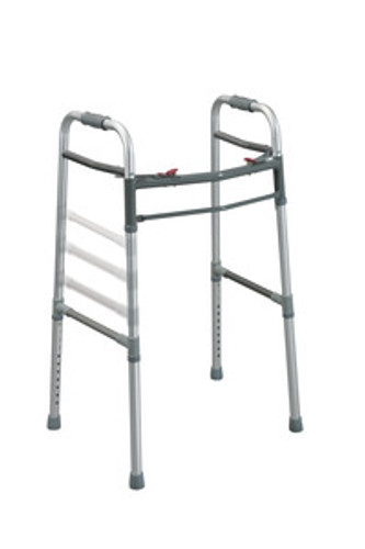 Drive Adult Junior Universal Deluxe Folding Walker, Two Button
