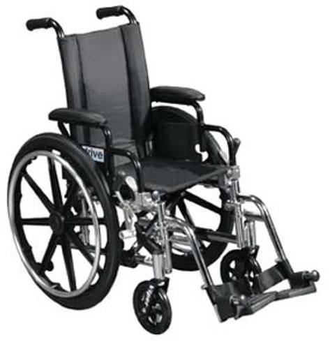 Drive 14'' Viper - Deluxe High Strength, Lightweight, Dual Axle with Desk Arms and Elevatiing Footrest