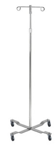 Drive 2 Hook Economy I.V. Pole, 4 Leg with Removable Top