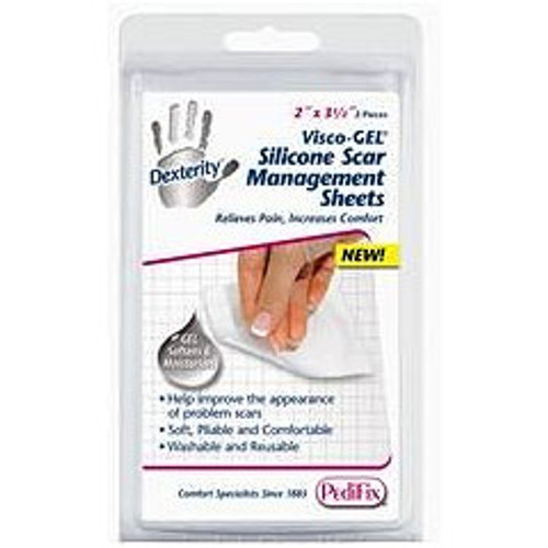 Pedifix Dexterity Visco-GEL® Silicone Scar Management Sheets - 2 each