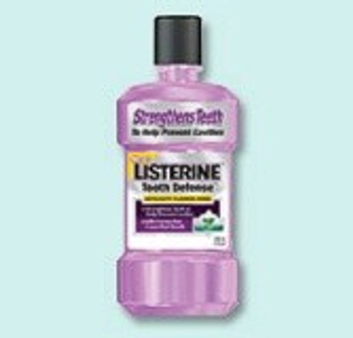 Listerine Tooth Defense Anticavity Fluoride Rinse Mint Shield Flavor 1 Liter