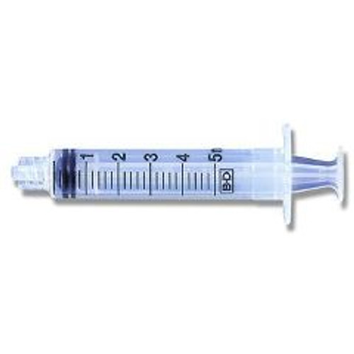 BD Syringe (Only) Slip-tip Disposable syringe 5ml 125/box (309647)