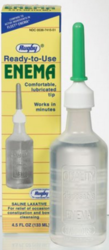 Watson Rugby Enema Disposable Saline Laxatives - 4.5 oz
