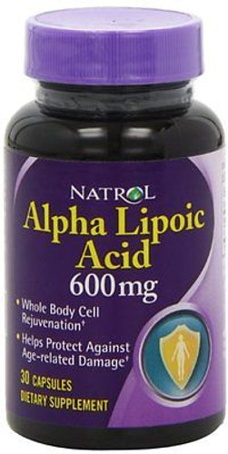 ALPHA LIPOIC ACID CAPSULE 30CT 600MG NAT