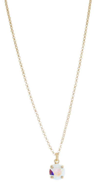 Childrens 8mm Single Drop Necklace Gold