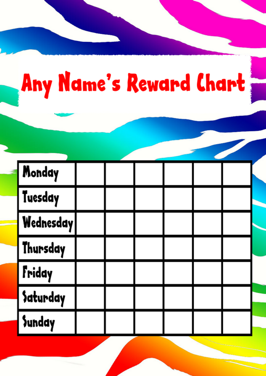 star reward chart printable