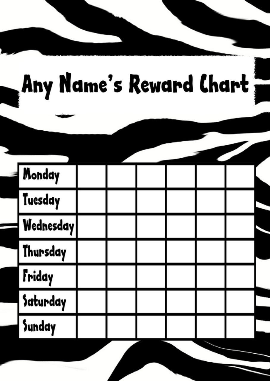 star reward chart printable