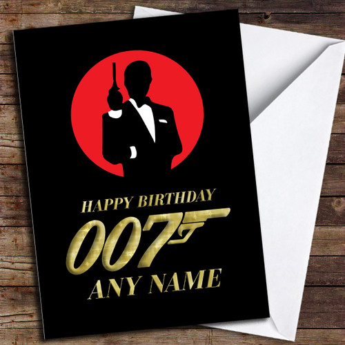 James Bond Various Personalised Birthday Card The Card Zoo