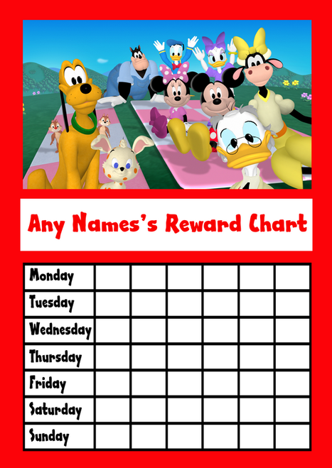 mickey mouse clubhouse star sticker reward chart the mickey mouse potty training chart