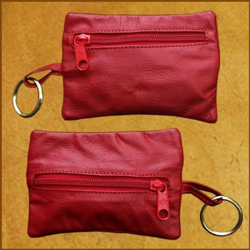 2 Zip Coin Purse w/Key Chain