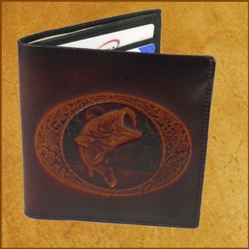 Tooled 2 fold C-C Wallet