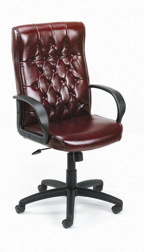 BOSS Office Furniture HIGH BACK VINYL OXBLOOD CHAIR