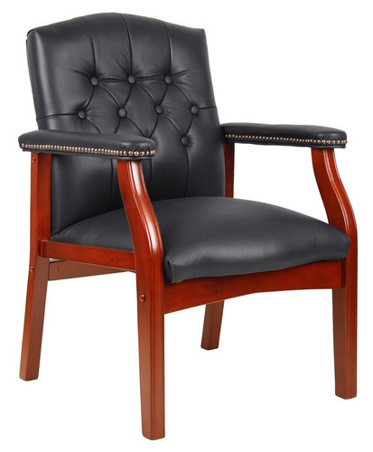 BOSS TRADITIONAL ITALIAN BLK LEATHER WITH CHERRY FINISH