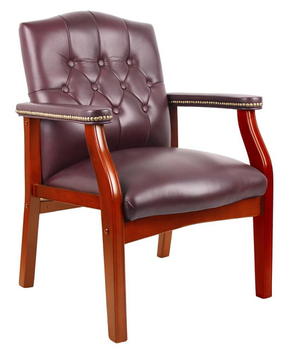 BOSS TRADITIONAL BURGUNDY LEATHER WITH CHERRY FINISH