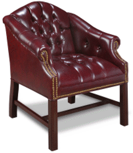 Barrel Chair Traditional OxBlood