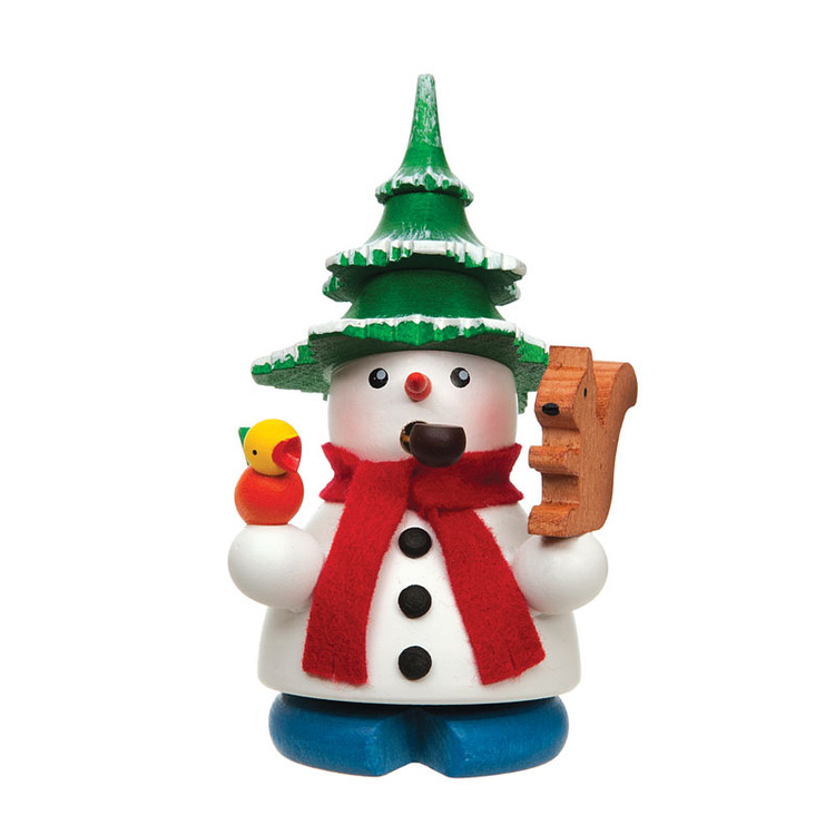 Snowman with Tree Hat Incense Smoker