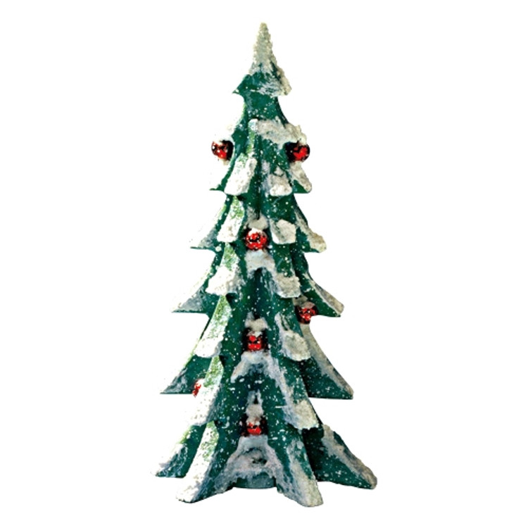 Winter Fir Tree with Red Balls