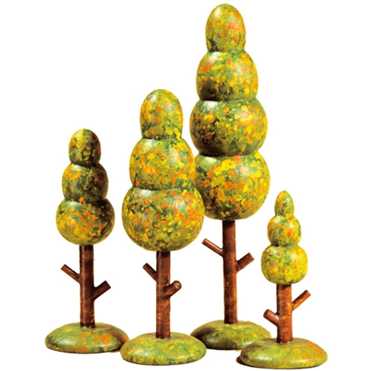Fall Trees (set of 4)