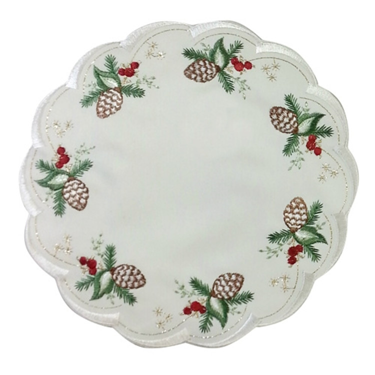 Pine Cone Edged - 10" Round
