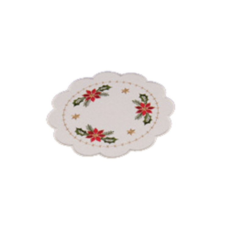Traditional Poinsettia - Round 7"
