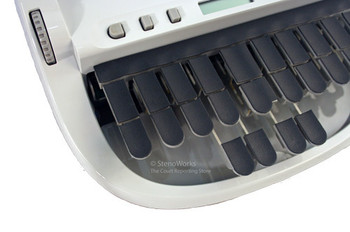 Leather keytop covers for steno writer Leather keytop covers for steno writer