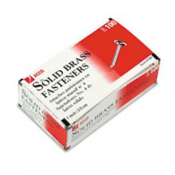 #6 Brass Fasteners 1 1/2 inch Capacity 250 Sheets #6 Brass Fasteners 1 1/2 inch Capacity 250 Sheets