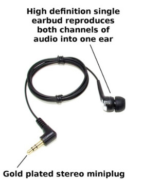 Premium - Audiophile High-Definition single earbud - live monitoring Premium - Audiophile High-Definition single earbud - live monitoring