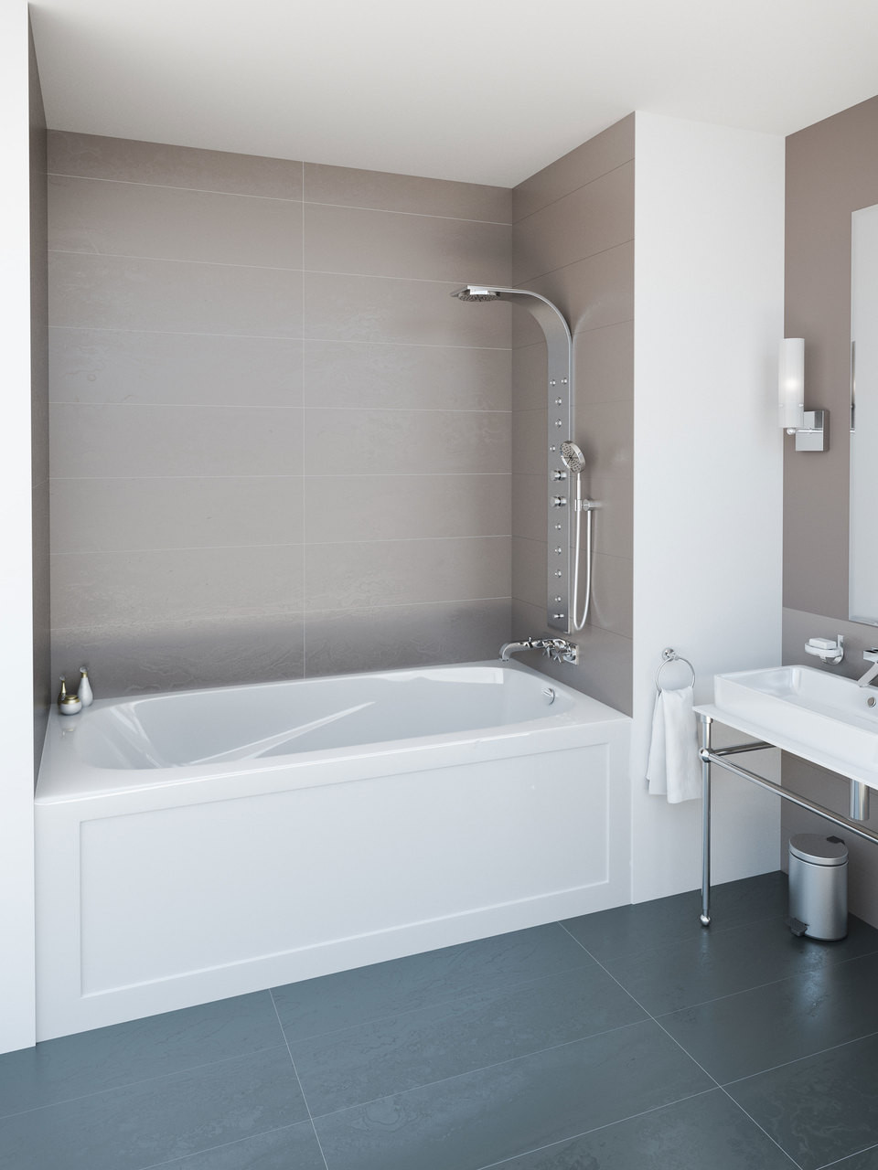 Mirolin Phoenix Ii Skirted Bath Tub Left Hand 66 X 32 X 20