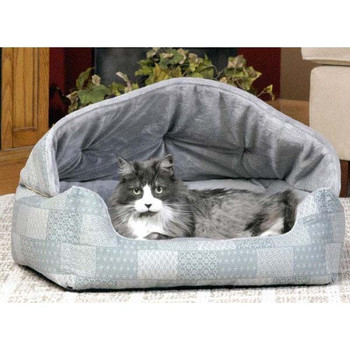 Pet Products Lounge Sleeper Hooded w/ Patchwork 20" x 25" x 13" Pet Products Lounge Sleeper Hooded w/ Patchwork 20" x 25" x 13"