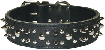 Latigo Leather Spike & Stud Dog Collar Latigo Leather Spike & Stud Dog Collar