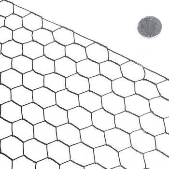 16 Gauge Black Vinyl Coated Hex / Poultry Netting Mesh 1.5" (3 ft. x 150 ft.) 16 Gauge Black Vinyl Coated Hex / Poultry Netting Mesh 1.5" (3 ft. x 150 ft.)