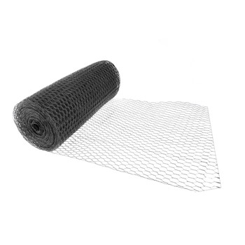 16 Gauge Black Vinyl Coated Hex / Poultry Netting Mesh 1.5" (4 ft. x 150 ft.) 16 Gauge Black Vinyl Coated Hex / Poultry Netting Mesh 1.5" (4 ft. x 150 ft.)