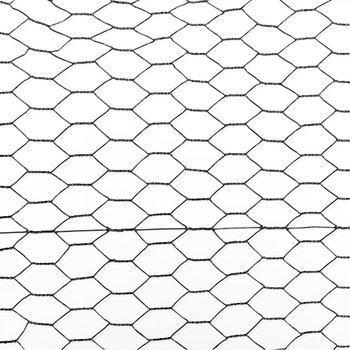 20 Gauge Black Vinyl Coated Poultry Hex Netting with 1 inch Mesh 20 Gauge Black Vinyl Coated Poultry Hex Netting with 1 inch Mesh