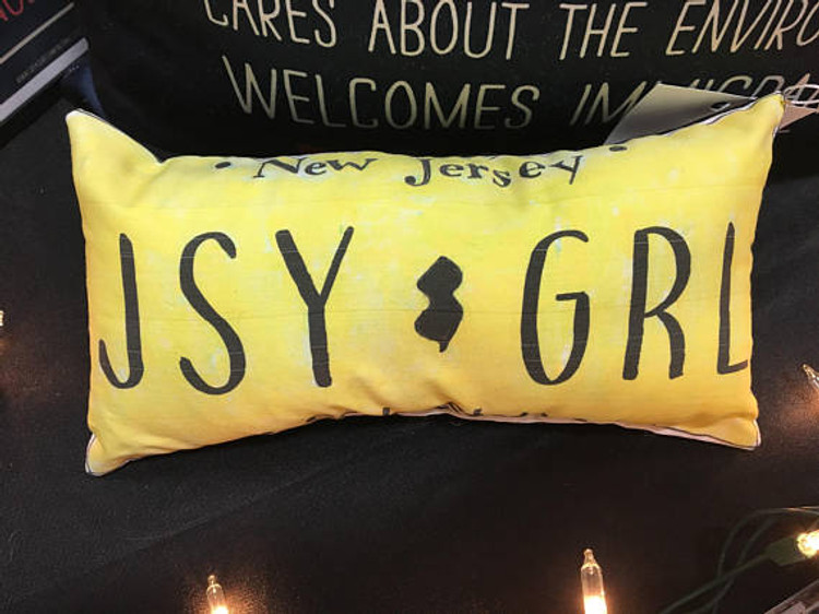 JSY GRL License Plate Pillow