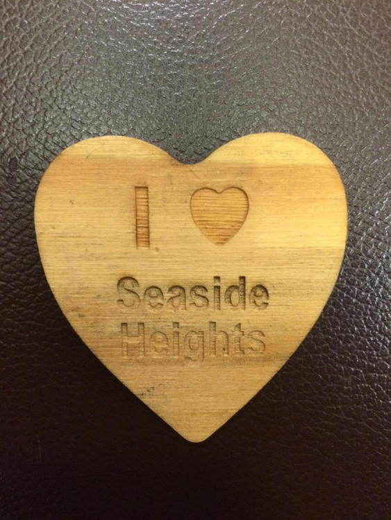 I Heart Seaside Heights Heart Shaped Magnet